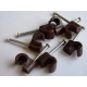 Brown 7mm Heavy Duty Coax / Mains Cable Clip